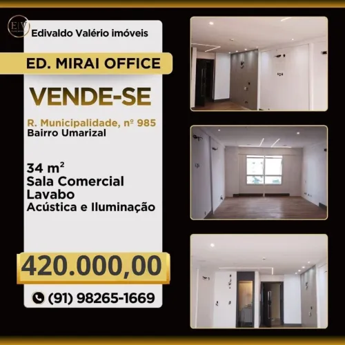VENDO SALA COMERCIAL NO ED MIRAI