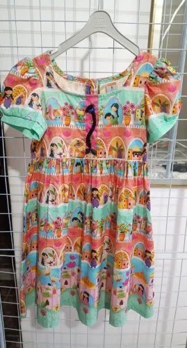 Vestido alphabeto 6 anos