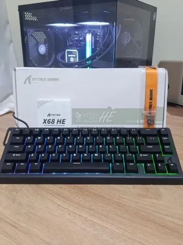 TECLADO MAGNÉTICO ATTACK SHARK X68 HE - NOVO!