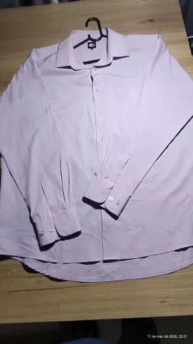 Camisa social masculina cor Lilás n°5 - Cia do terno.
