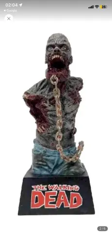 Busto Walking Dead Zombie Pet Cofre Zumbi Pet Ii Da Michonne