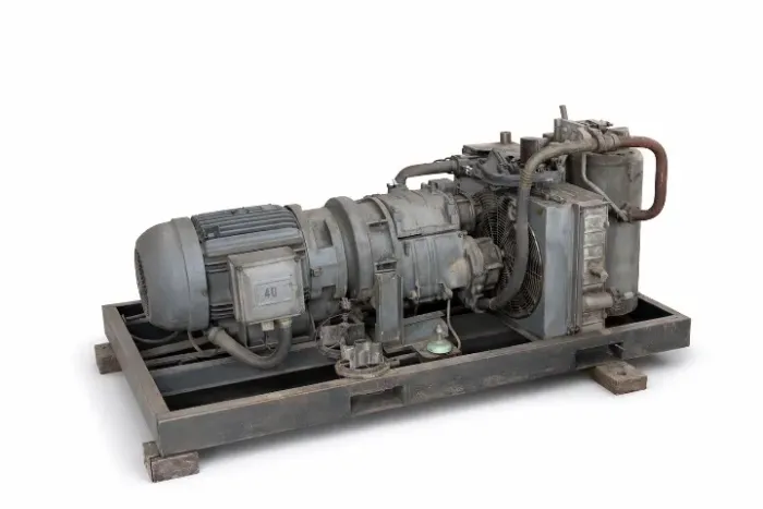 Compressor de parafuso industrial com motor elétrico de 40 HP