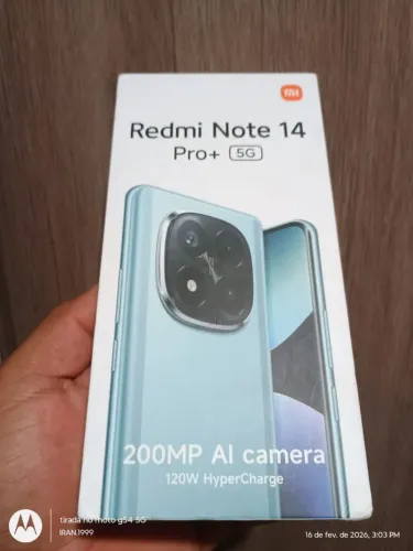 Redmi note 14 pro plus 5g 12+12 RAM, 512gb sem detalhes, completo!
