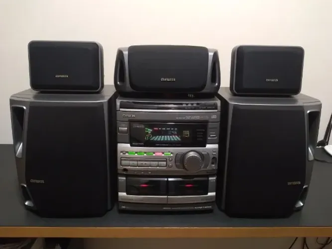 Aparelho de som Mini System Aiwa CX-NMT90 Made in Japan com Dolby Pro-logic