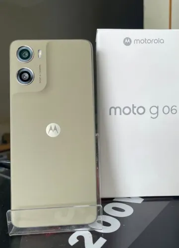 Telefone Moto G06 256/4 +8RAM Plus  - Bege - Top Novo Lacrado 