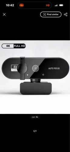 PROMOÇÃO Webcam 4K Full HD USB Nova - Nunca Usada