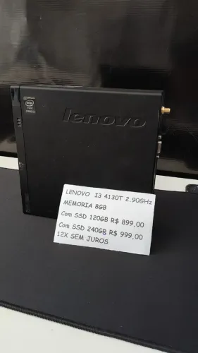 Mini Computador Lenovo I3 4130T 8GB SSD120 GB