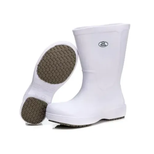 Bota branca Profissional cano longo 