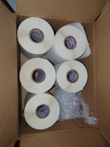 5 Rolos de etiqueta adesiva M TAG serrilhada