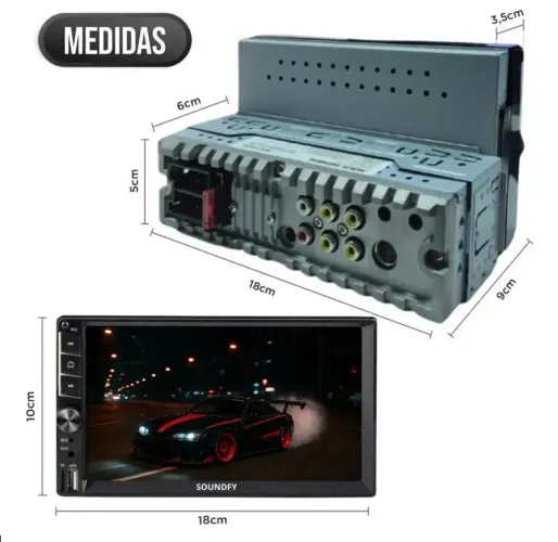 Vendo Multimídia MP5 7" automotivo 