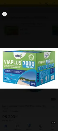 3 caixas de impermeabilizante viapol 7000 fibras