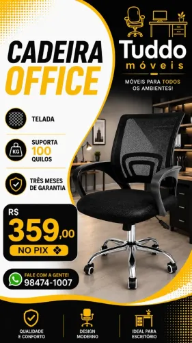 Cadeira Office telada promoção