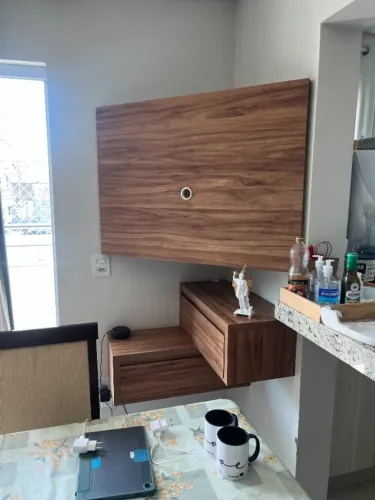 Painel de Canto + 2 Gavetas Suspensas