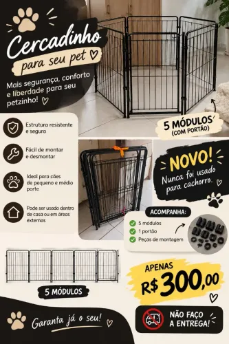 Cercadinho para pet 