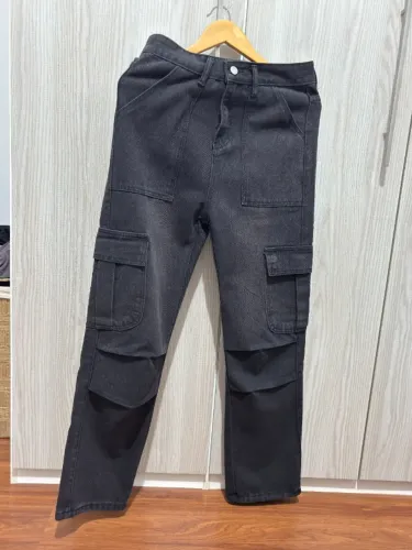 Calça Cargo Preta Masculina - Tamanho M