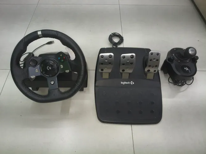 Logitech G920 + Pedaleira + Câmbio | Xbox One e PC