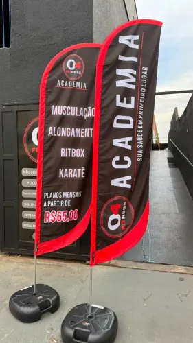 ? WIND BANNER COMPLETO 2,80 x 0,70 | ARTE GRÁTIS