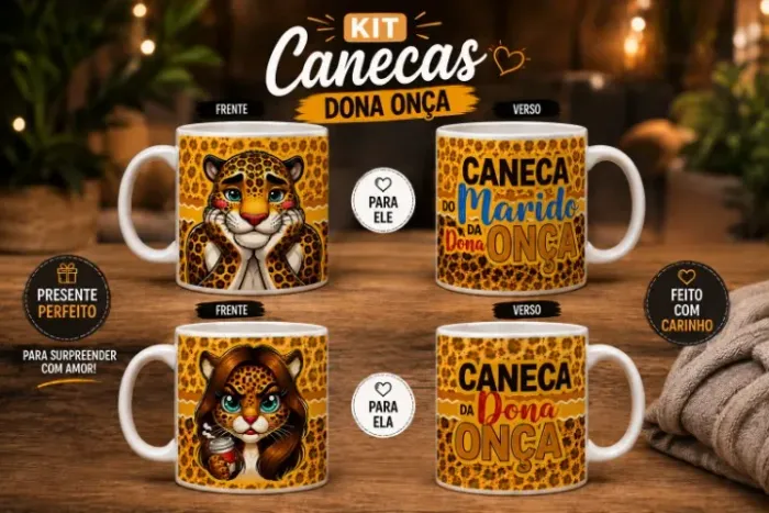 Kit Caneca Personalizada Caneca Casal