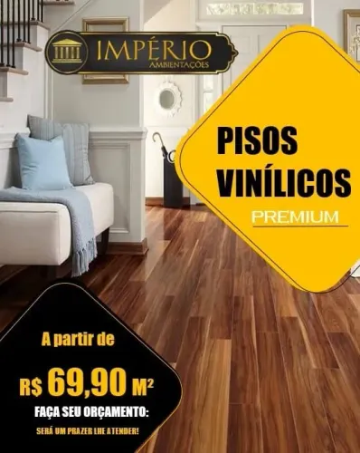 Pisos vinilicos linha premium em promoção
