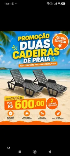 Cadeiras de praia
