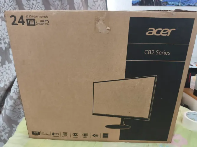 Monitor Acer 23.8" Full HD IPS CB2 Series - 1ms / FreeSync (Na Caixa)