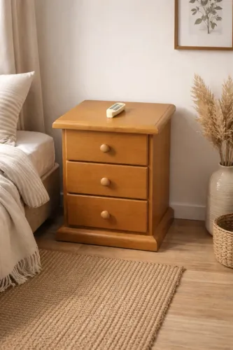 Conjuntos de duas mesas de cabeceira em madeira