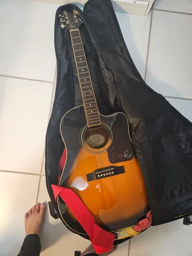 Violão Epiphone Elétrico Sunburst AJ220