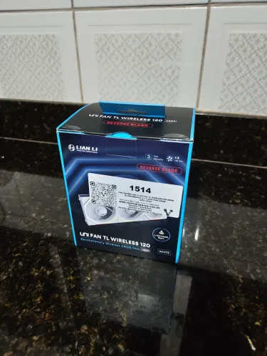 Kit Fans Lian Li TL-LCD Wireless - 120mm Reverse Blade - Branco