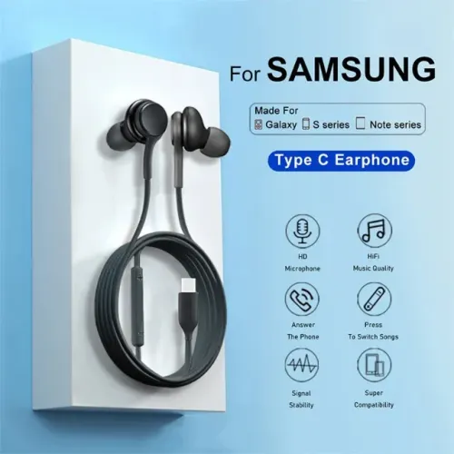 Fone de Ouvido Usb C Para Samsung 