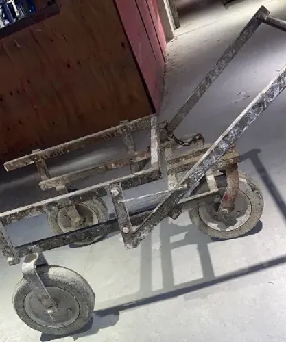 Carrinho de transporte para caixa de argamassa 200 Litros