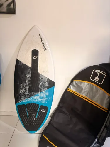 Prancha skimboard com capa 