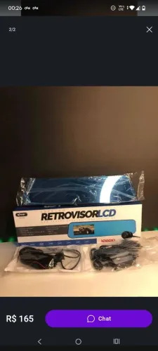 Retrovisor com tela lcd