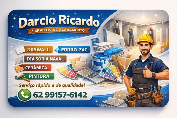 Coloco forro e PVC 