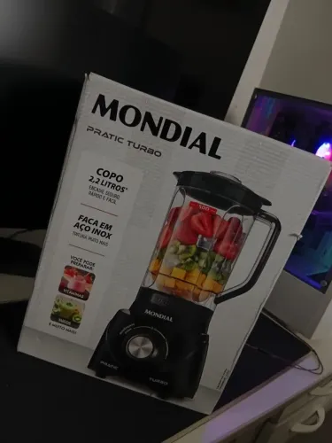 Liquidificador Mondial Pratic Turbo 550W 127V - Novo Lacrado