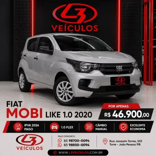 Fiat Mobi Like 1.0 Fire Flex 5P. 2020