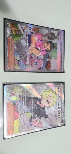 Carta pokemon saguaro (70) e batalha decisiva gladio (30)
