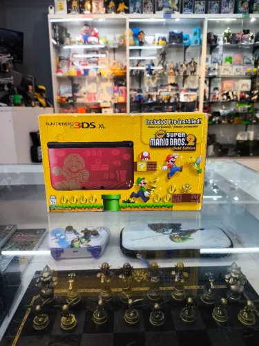 Console Nintendo 3DS XL (New Super Mario Bros 2) Seminovo CIB Serial batendo