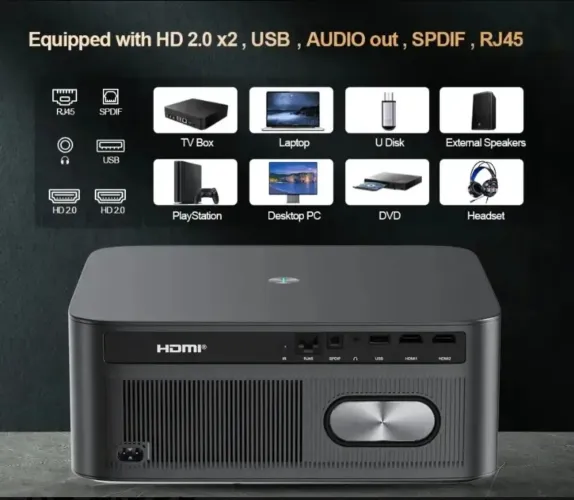 Projetor thundeal td98pro