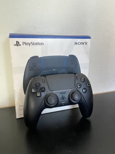 Controle original ps5 - midnight black com caixa