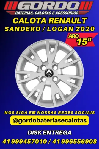 jogos de calota renault aro 15  sandero logan clio scenic . varios modelos . disk entrega 