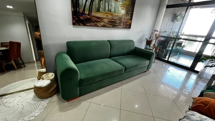 Sofá estrutura de madeira (alta qualidade)
