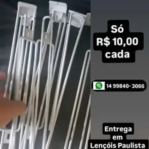 Ganchos para painel canaletado