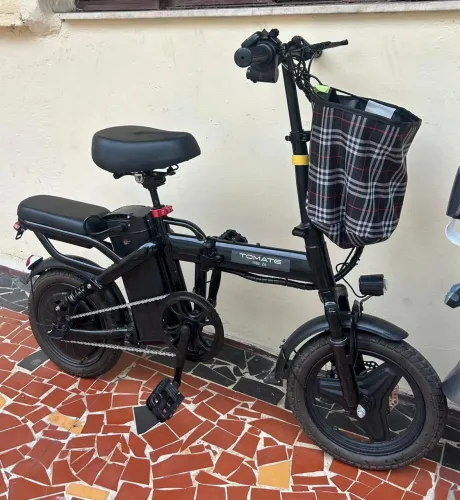 Bike elétrica e pedal.
