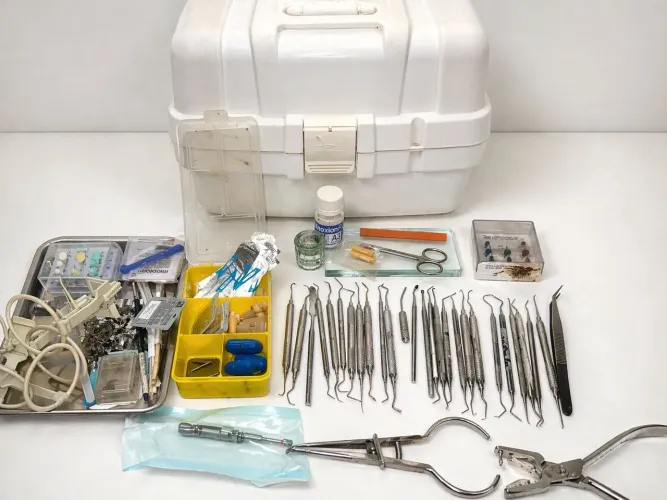 Kit completo de estudo odontológico 