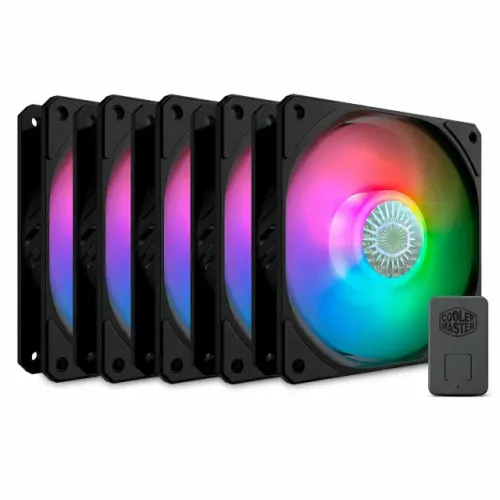 KIT com 5 Ventoinhas Cooler Master ARGB 120mm