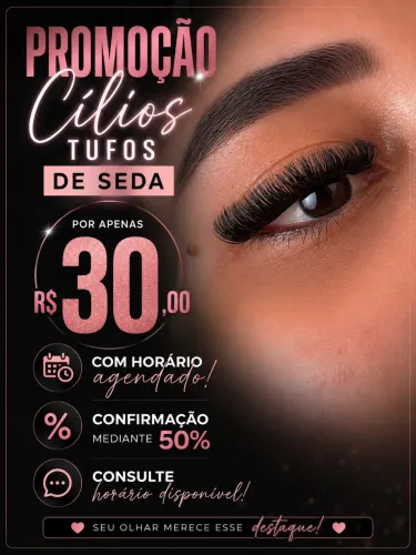 Cílios Tufos de Seda
