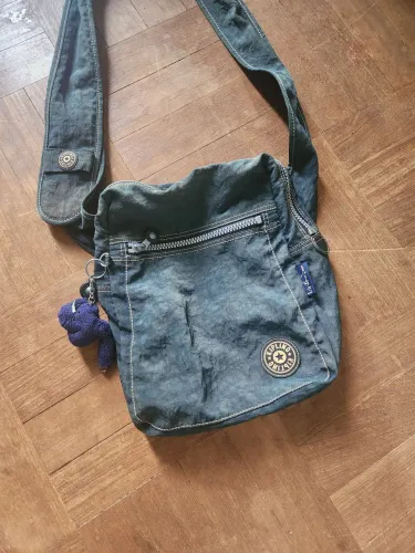 Bolsa Kipling grande azul escuro