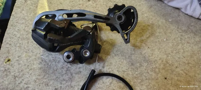 Câmbio e passador Shimano