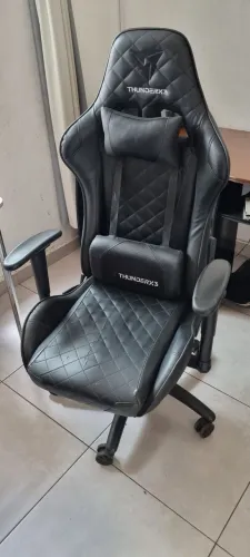 Cadeira Gamer e Escritório Thunderx3 TGC12 Preta