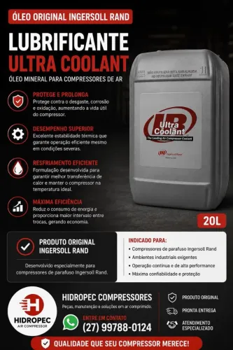 Oleo para compressor parafuso ( Atlas Copco, Chicago e Ingersoll)